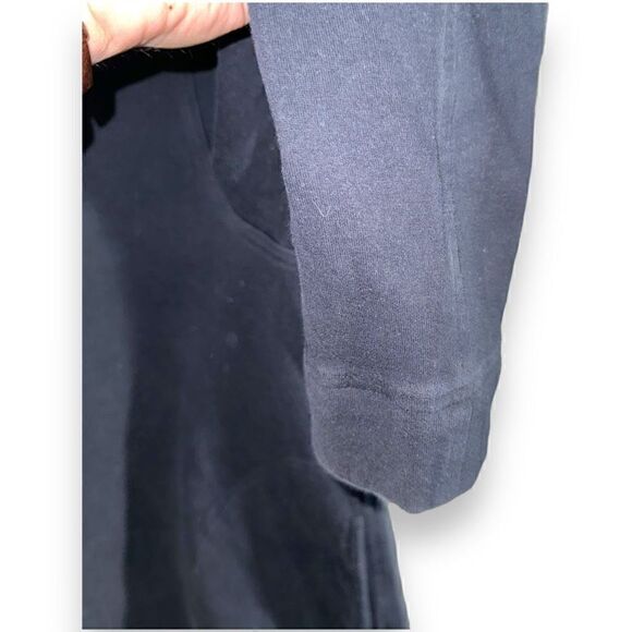 Black Wolsey Cotton Pullover Hoodie Size L - Picture 8 of 12